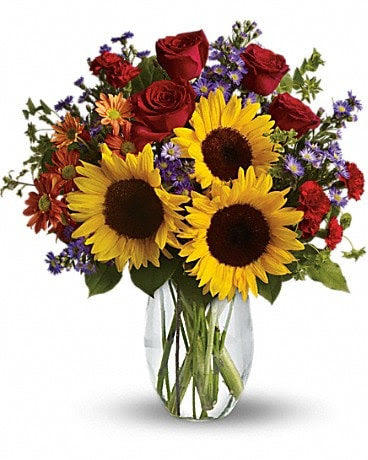 Vase of Suns and Roses